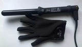 New Retails $75, L'ange Ondule Tourmaline Curl Wand with heat glove 25mm Barrel BLACK