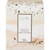 NEW Life At Home Tonka & White Woods Scented Candle