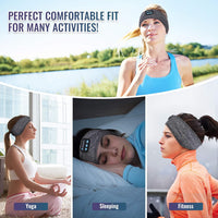 NEW Lavince Sleep Headphones Bluetooth Sports Headband, Wireless Sports Headband Headphones with Ultra-Thin HD Stereo Speakers Perfect for Workout, Jogging, Yoga, Insomnia, Side Sleepers, Air Travel, Meditation