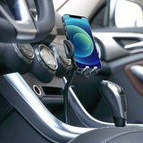 New LAX Gadgets Cup Holder Phone Mount - Car Mount for iPhone & Smartphones - Cradle Type Car Phone Holder with Flexible Neck - Black