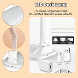 New Led Desk Lamp Dimmable Light Reading Lamp 3 Lighting Modes, Eye Protection Desk Lamp Accessories, Study Desk Lamp Equipped USB Charger