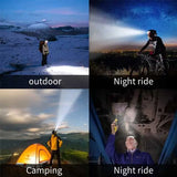 New LED Head Light Rechargeable With Sensor! Great for auto, camping, outdoors, and emergency.