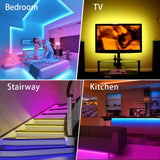 New 5V USB RGB LED Strip Light (10M) with 24Key Bluetooth Remote Controller, great for adding light to any space