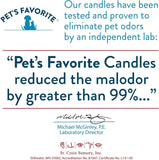 New Retails $51+ Pet's Favourite - Tested & Proven - Odour Eliminating Candle, Pet-Friendly Scented Candle, Lemon Zest – 70-Hour Burn Time, Cotton Wick (Lemon Zest, Pack of 1)