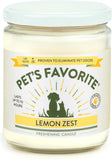 New Retails $51+ Pet's Favourite - Tested & Proven - Odour Eliminating Candle, Pet-Friendly Scented Candle, Lemon Zest – 70-Hour Burn Time, Cotton Wick (Lemon Zest, Pack of 1)