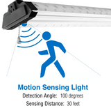 NEW Retails $140 4ft LED Shop Light 10,000 Lumen with movement, steel profile plate