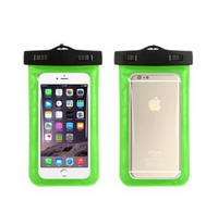 New Universal IPX8 Waterproof Anti Sinking Phone Case Water Proof Bag With Lanyard Fits All Phones Up To 7.5in, also can be used as dry bag for keys, cash, cards etc! Great for Protection & taking underwater pics! Lime Green