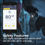New Link AKC Smart Dog Collar - GPS Location Tracker, Activity Monitor, and More, Large Retails $150 US+