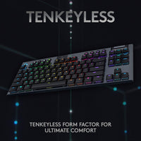 New in box! Logitech G915 TKL Tenkeyless Lightspeed Wireless RGB Mechanical Gaming Keyboard Retails $260+