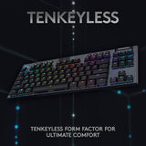 New in box! Logitech G915 TKL Tenkeyless Lightspeed Wireless RGB Mechanical Gaming Keyboard Retails $260+