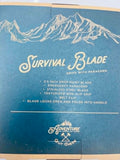 NEW Adventure Survival 3.5" Blade Stainless Steel Knife with Paracord & Belt Clip