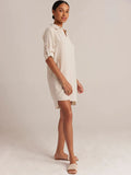 NEW A-Line Long Sleeve Dress - Cliffside, ours is a bit darker taupe! Sz M! Great as a summer dress or cover up!