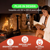 New LSENLTY Upgraded Carbon Monoxide Detector Plug in Wall, Carbon Monoxide Detectors with HD Screen&Indicator Visual&Audible Alarm, 3-in-1 CO Detector(CO Gas Meter, Temp and Humidity) for Home RV Travel