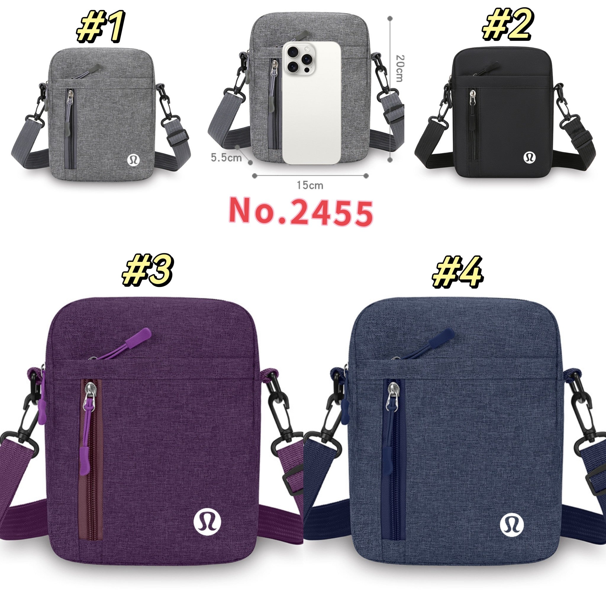 Inspired by bags No.245511 4 colours Size 15*5.5*20cm Tax included