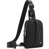 New Dupe LU LU Inspired sling bag Black, Unisex! Water Repellent Fabric