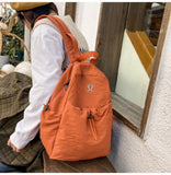 New DUPE LU LU Inspired Backpack with logo! Great quality! Tons of room to hold all of your essentials! Orange Brick colour