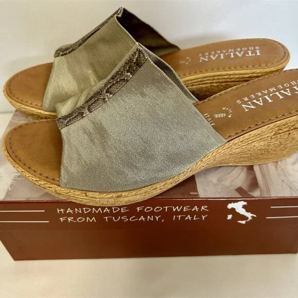 NEW W/ BOX, Retails $110, Italian Shoemakers Sable Sandal Rope, Sz 12