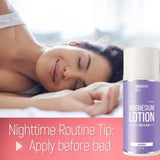 NEW Magnesium Lotion - Lavender, Aloe, Shea and Coconut Oil, improve sleep quality, reduce stress and inflammation, and hydrate skin