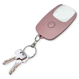 New Handheld Magnifier Glass Magnifier Lens with LED Light Loupe for Senior Reading Keychain Magnifier USB Rechargeable PINK