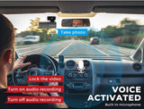 New Dash Camera 4K WiFi UHD Front Car Recorder Voice Control Night Vision 64G (Memory card not included)