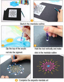 New Mandala Dots Art Tools Mandala Stylus Stencil Template Brushes Paint Tray for Painting Rocks, Stone Coloring, Drawing and Drafting (35Pcs)