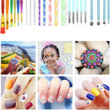 New Mandala Dots Art Tools Mandala Stylus Stencil Template Brushes Paint Tray for Painting Rocks, Stone Coloring, Drawing and Drafting (35Pcs)