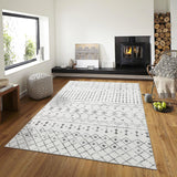 New Mandala Machine Washable Area Rug (5 X 7 ) Non-Slip Low Profile Pile Indoor Washable Rug - Area Rugs for Living Room Stain-Resistant and Pets Friend, Multi