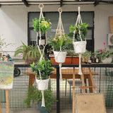 New MAOQIAN 3 in 1 Macrame Kit for Beginners, 3mm x 220yards Cotton Macrame Cord, 3 DIY Macrame Plant Hanger Kits for Adults with Instructions Macrame Supplies Best for Macrame Plant Hanger Kit