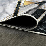 NEW Geometric Runner Rug for Hallway Area Rug Home Decor Carpet 2 FT 3 inch X 8 FT Digital Printing with Non-Skid PVC Bottom for Kitchen Hallway Living Room