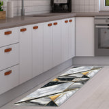 NEW Geometric Runner Rug for Hallway Area Rug Home Decor Carpet 2 FT 3 inch X 8 FT Digital Printing with Non-Skid PVC Bottom for Kitchen Hallway Living Room