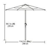 New Retails $150+ Hometrends 10 ft. Round 3-Tier Market Umbrella