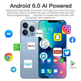 MaxPhone, 1GB+8GB, 6.3 inch Drop Notch Screen, Face ID, Android 6.0 MTK6580P Quad Core, Network: 3G, Dual SIM Maxphone Blue