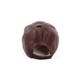 New Retail $130+ MAZURA Unisex Genuine Leather Baseball Cap - 100% Lamb Leather Baseball Cap for Men and Women with Adjustable Back Strap (Chocolate Brown)