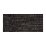NEW Crate&Barrel Della Black Reversible Cotton Flat Weave Rug Runner 2 Ft 5" X 6 Ft, hand constructed in India! Retails $129+
