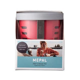 NEW Retails $46, Mepal Fruit and Veggie Pot Ellipse - Vivid Mauve! For taking your fruits & veggies on the go! Removable built-in draining basket, stainless fork, dishwasher safe!
