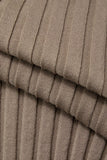 New with tags! Micas Round Neck Bell Sleeve Rib Knit Maxi Dress in coffee, Sz Large, Retails $45US+