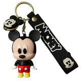 NEW Anime Silicone Keychain, Cartoon Silica Gel Key Ring for Women, Men, Mickey