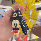 NEW Anime Silicone Keychain, Cartoon Silica Gel Key Ring for Women, Men, Mickey