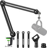 New in box! Aokeo Microphone Stand Desk Adjustable Heavy Table Mic Stand Arm Boom for Blue Yeti, Professional Streaming, Voice-Over, Recording, Games, Discord