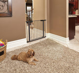 New Retails $125+ Midwest 29" High Walk-Thru Steel Pet Gate, 29" - 38" Wide in Textured Graphite