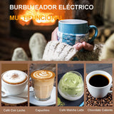New Milk Frother Handheld, Bauihr USB Rechargeable Electric Foam Maker with 3 Heads, 3 Adjustable Speeds Mini Milk Foamer for Latte, Cappuccino, Coffee, Hot Chocolate, Matcha