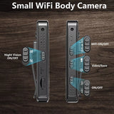 New WIFI Mini Body Camera HD 1080P Night Vision Cam Video Audio Recorder Clip on