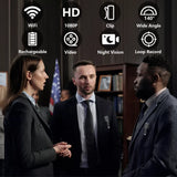 New WIFI Mini Body Camera HD 1080P Night Vision Cam Video Audio Recorder Clip on