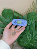 New Retro Game Electronic Game Console Built-in 26 Games Video Game Handheld Game Kids Gifts with Keychain PURPLE