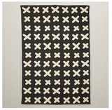 New PLAY RUG 4’ X 6', X PRINT by Mini Maison! Black & White print!