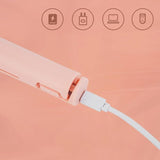 New Mini Dual-Purpose Curling Iron, Mini Short Hair Curling Iron, Great for Travel, Cordless Curling Iron Rechargeable (White)