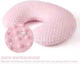 New Minky Dots Nursing Pillow, with ultra soft plush removable cover