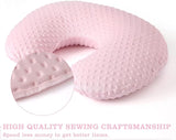 New Minky Dots Nursing Pillow, with ultra soft plush removable cover
