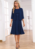 New MODLILY DESIGN Navy Two Piece Dress and Cardigan Sz XL!