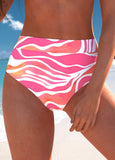 New Retails $60+ MODLILY® Drawstring Ombre Hot Pink Swimdress and Panty Sz XL